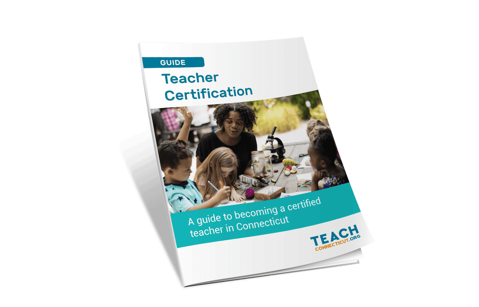 The cover of the TEACH Connecticut Certification Guide